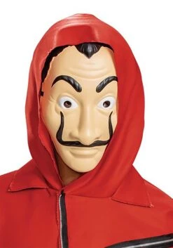 Disguise Money Heist Jumpsuit And Mask Costume For Adults -Halloween Costumes money heist adult jumpsuit w mask costume alt 5