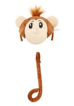 Monkey Soft Headband & Tail Accessory Costume Kit 9 Monkey Soft Headband & Tail Accessory Costume Kit -Halloween Costumes monkey soft headband tail kit alt 4