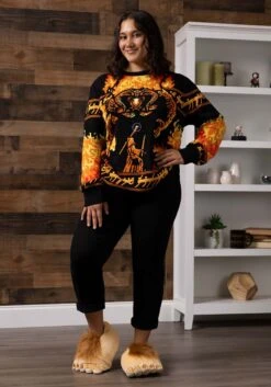 Mordor Lord Of The Rings Adult Ugly Sweater 17 Mordor Lord Of The Rings Adult Ugly Sweater -Halloween Costumes mordor lord of the rings ugly sweater alt 2