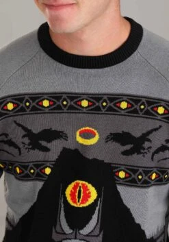 Mordor Lord Of The Rings Adult Ugly Sweater 22 Mordor Lord Of The Rings Adult Ugly Sweater -Halloween Costumes mordor lord of the rings ugly sweater alt 7