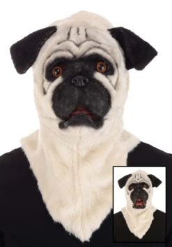 Adult Mouth Mover Pug Costume Mask