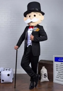 Mr. Monopoly Men's Costume -Halloween Costumes mr monopoly alt 3