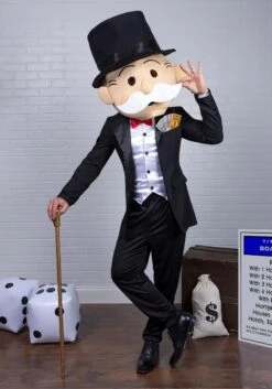 Mr. Monopoly Men's Costume -Halloween Costumes mr monopoly alt 4