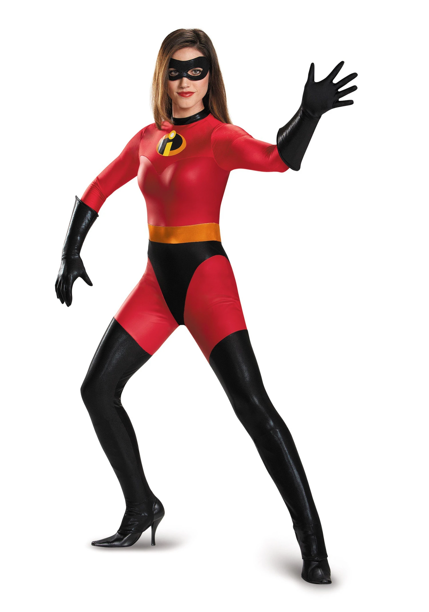 Disguise Adult Women's Mrs. Incredible Bodysuit Costume 3 Disguise Adult Women's Mrs. Incredible Bodysuit Costume