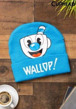 Cuphead | Mugman Printed Folded Cuff Knitted Winter Hat