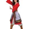Disguise Mulan Deluxe Hero Red Costume For Women -Halloween Costumes mulan womens deluxe hero red costume