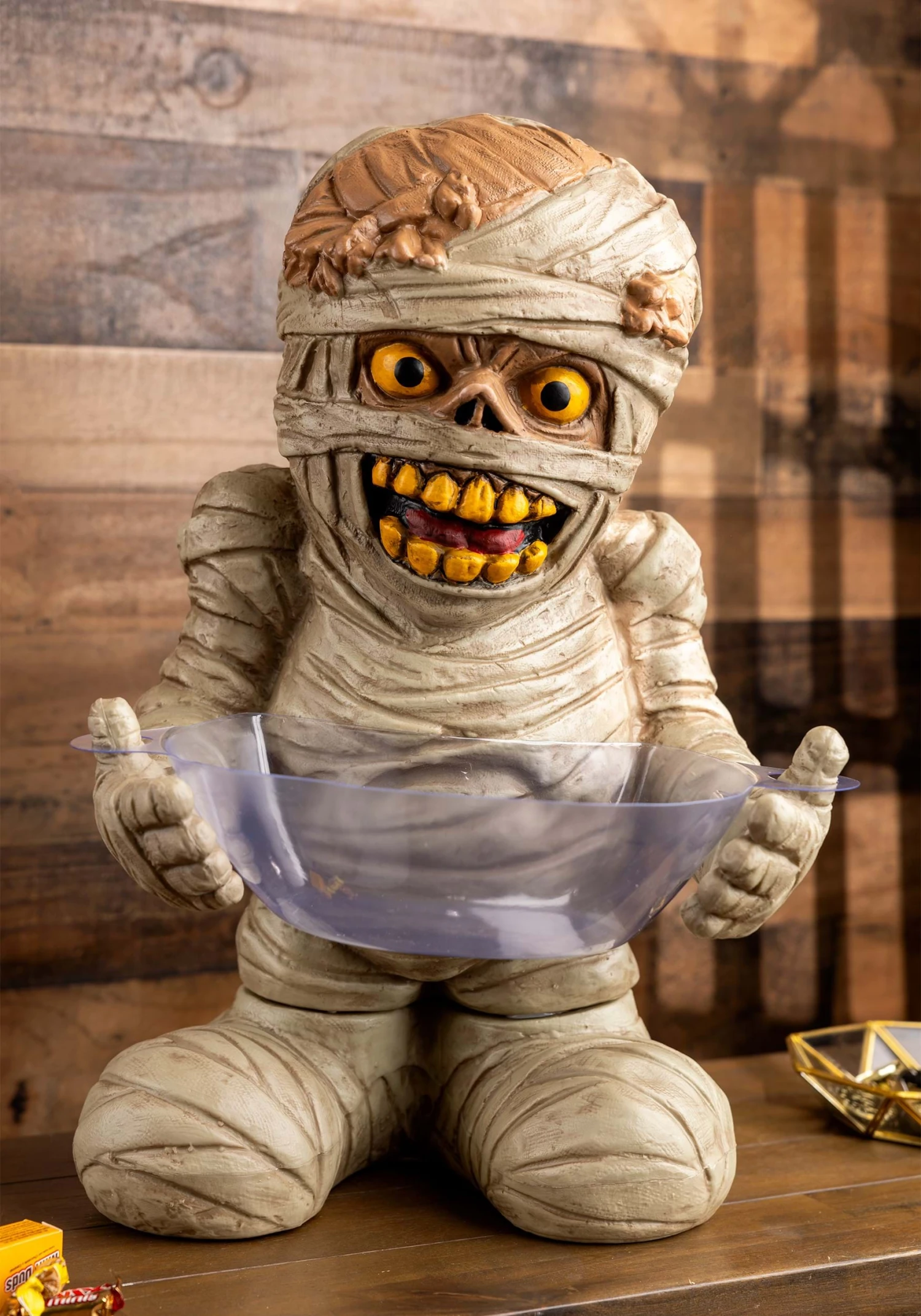 Mummy Candy Bowl Halloween Decoration 4 Mummy Candy Bowl Halloween Decoration - Image 2