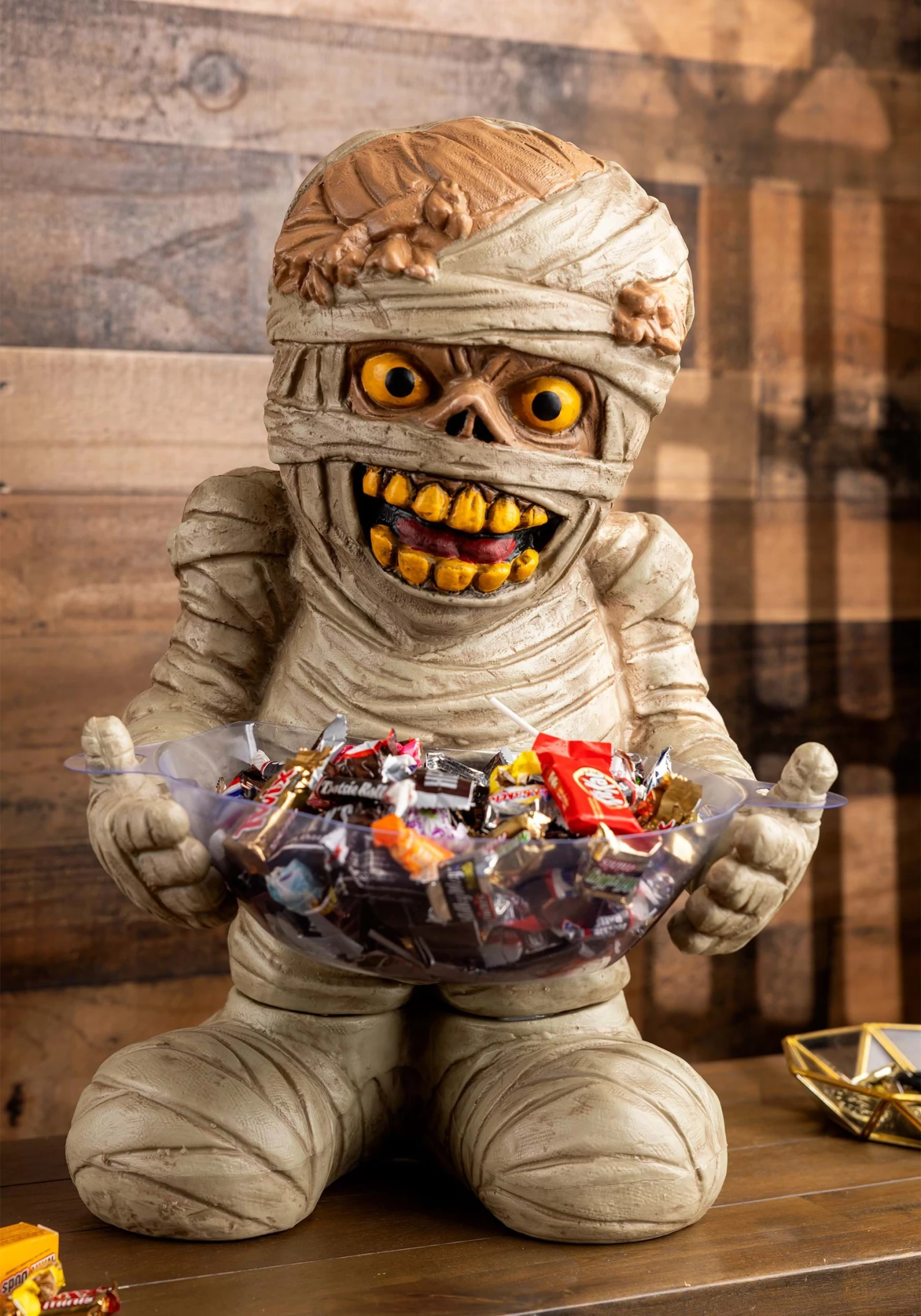 Mummy Candy Bowl Halloween Decoration 3 Mummy Candy Bowl Halloween Decoration