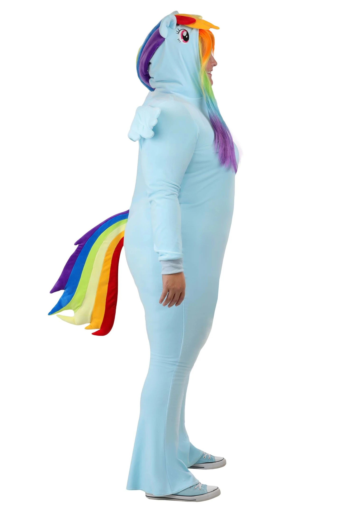 Women's Plus Size My Little Pony Rainbow Dash Costume 6 Women's Plus Size My Little Pony Rainbow Dash Costume - Image 4