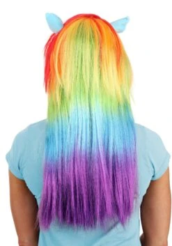 Rainbow My Little Pony Dash Wig -Halloween Costumes my little pony rainbow dash wig alt 1