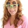 Flip Up Neon Glasses 2 Flip Up Neon Glasses -Halloween Costumes neon flip ups glasses