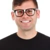 Nerdy Black Glasses 1 Nerdy Black Glasses -Halloween Costumes nerd glasses