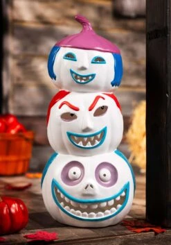 18 Inch Nightmare Before Christmas Lock, Shock And Barrel Light-Up Pumpkins Decoration -Halloween Costumes nightmare before christmas 18 lock shock and bar alt 2