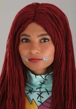 Disney Nightmare Before Christmas Sally Wig Costume Accessory 8 Disney Nightmare Before Christmas Sally Wig Costume Accessory -Halloween Costumes nightmare before christmas sally wig accessory alt 2