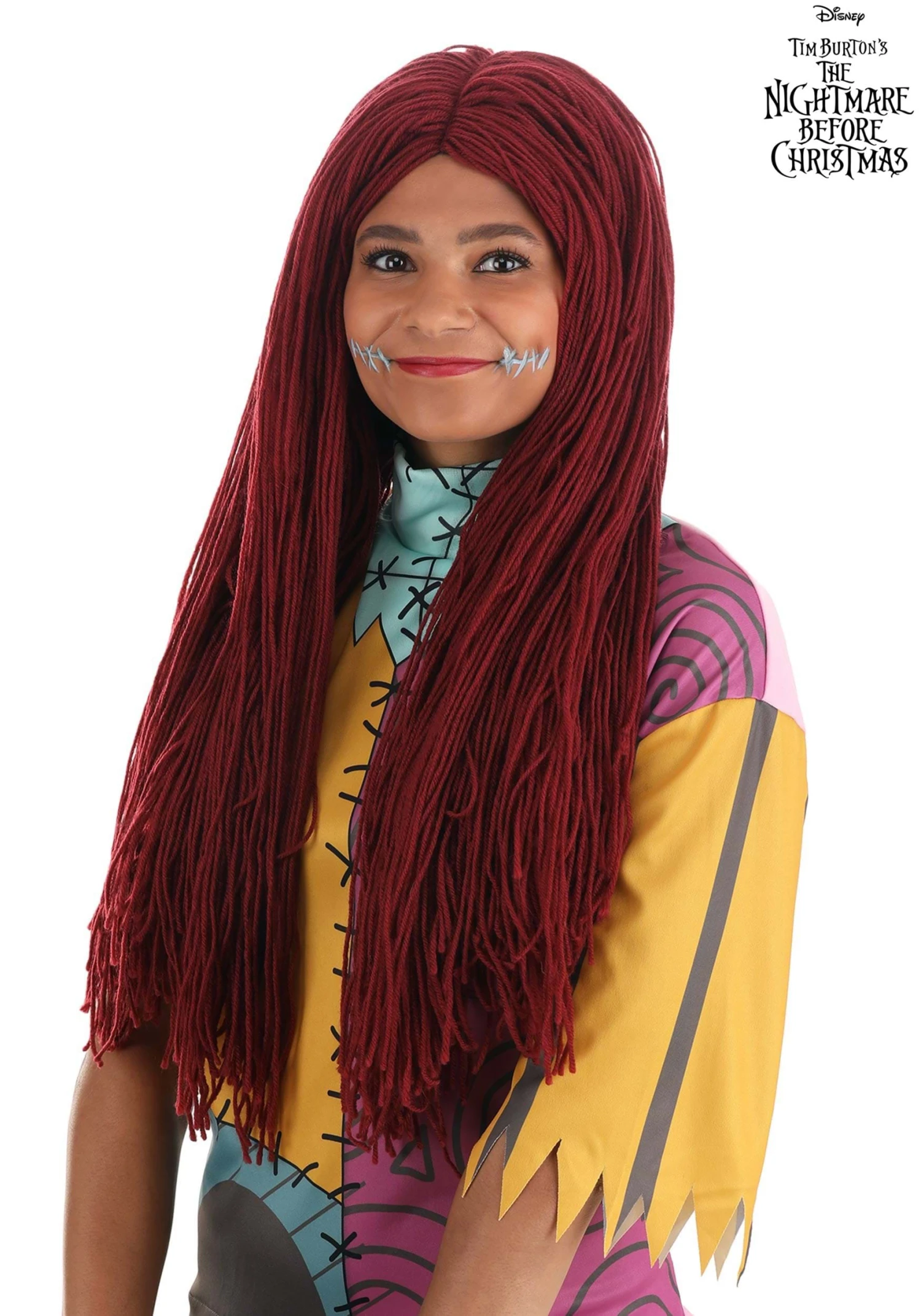Disney Nightmare Before Christmas Sally Wig Costume Accessory 3 Disney Nightmare Before Christmas Sally Wig Costume Accessory