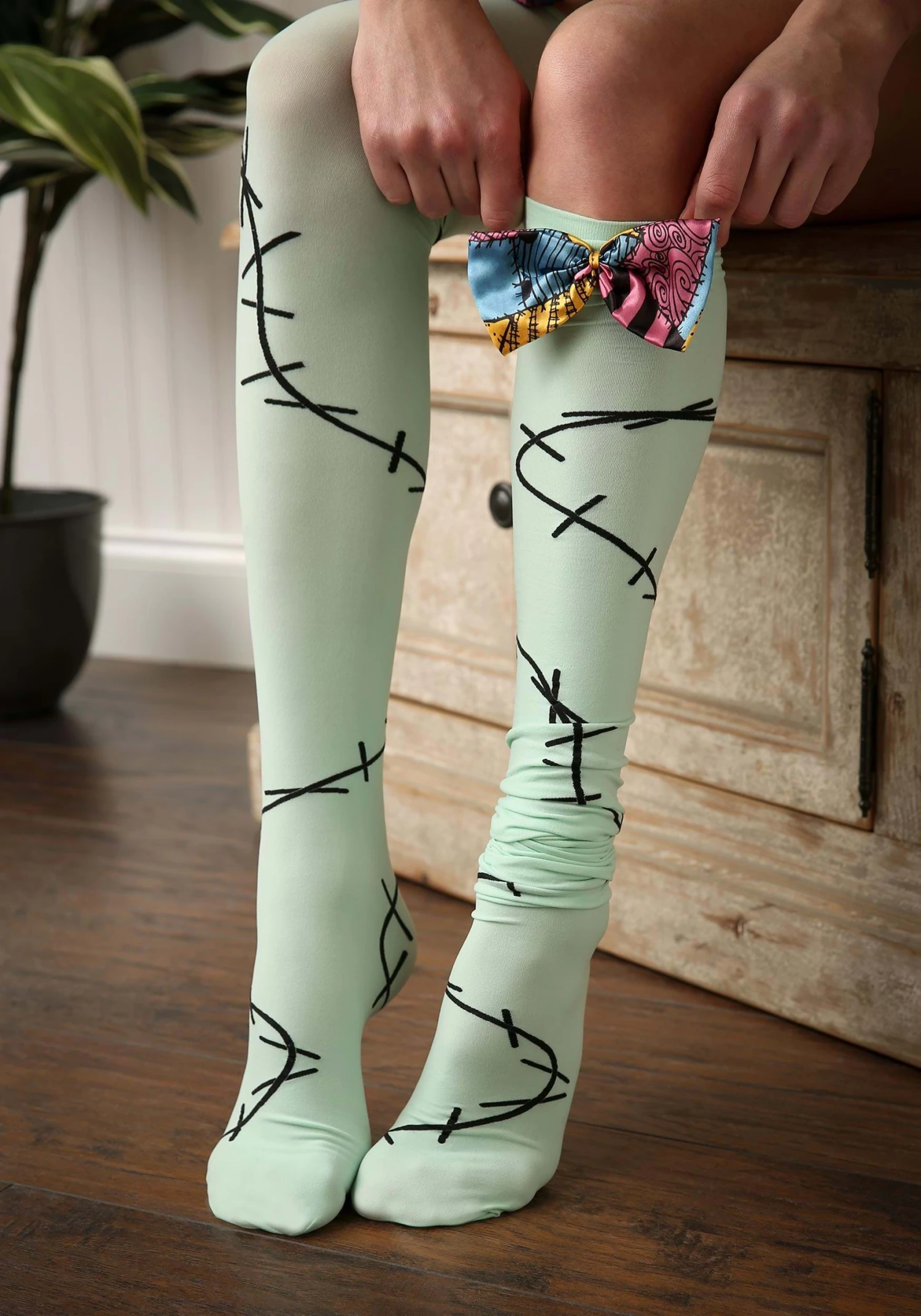 Nightmare Before Christmas Sally Women's Over The Knee Socks 3 Nightmare Before Christmas Sally Women's Over The Knee Socks