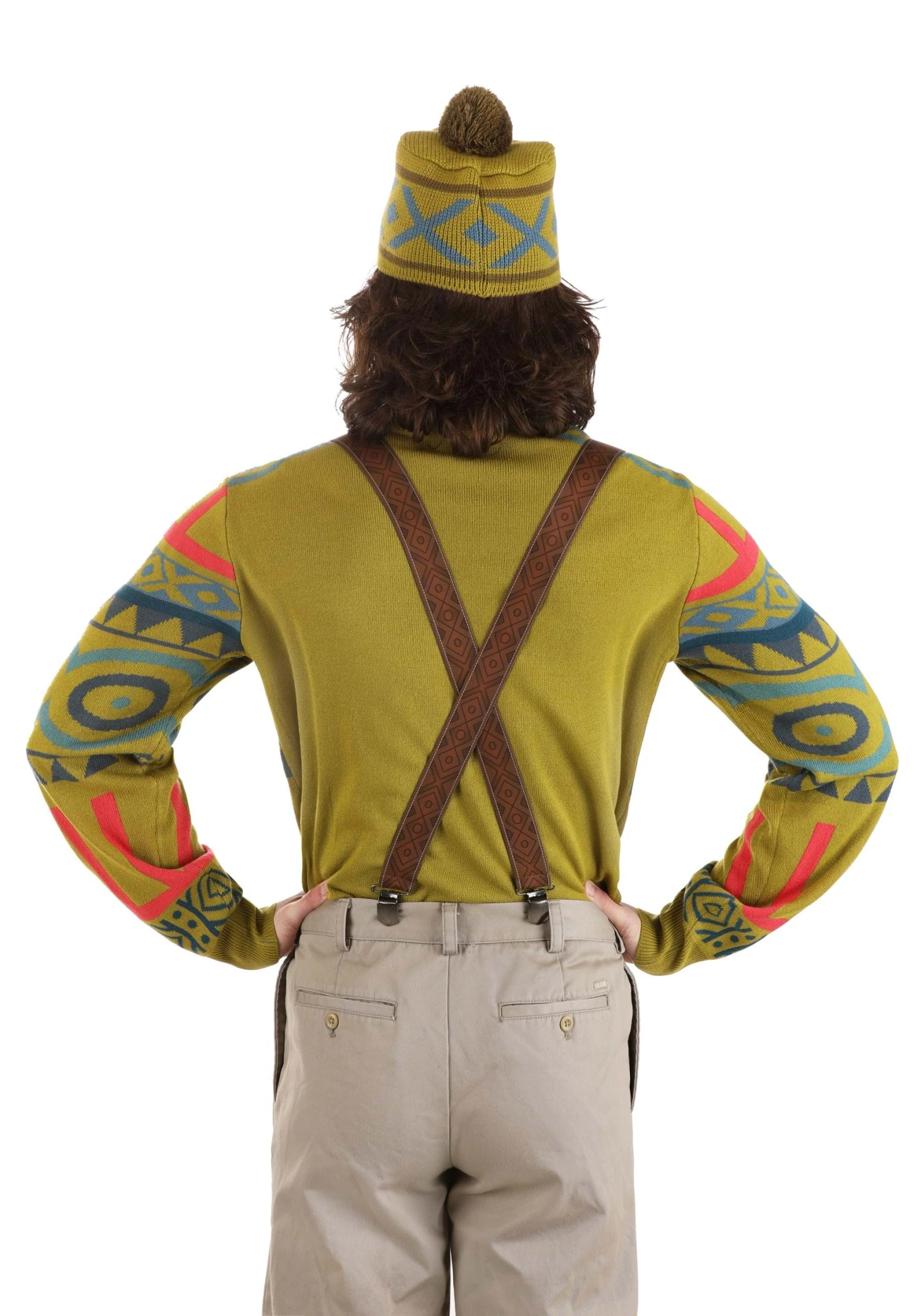 Oaken Hat, Sweater & Suspenders Costume Kit For Adults 6 Oaken Hat, Sweater & Suspenders Costume Kit For Adults - Image 4