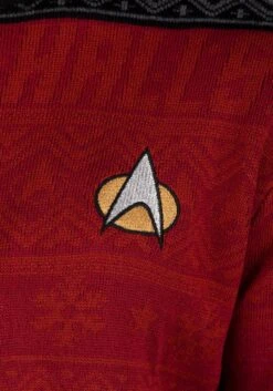 Adult Star Trek "Trek The Halls" Christmas Sweater -Halloween Costumes official star trek trek the halls christmas jump alt 6