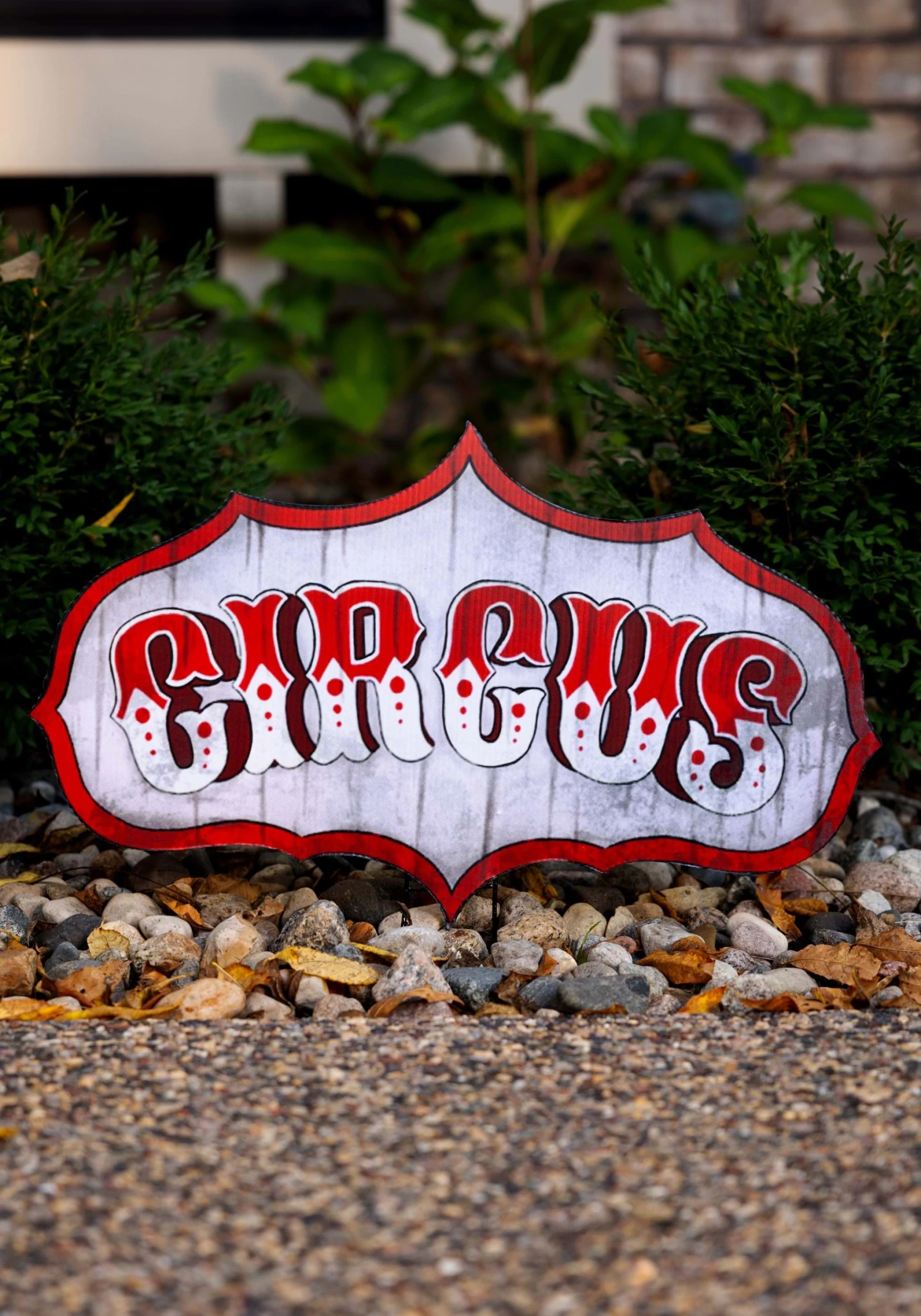 Old Timey Circus Sign Halloween Decoration 3 Old Timey Circus Sign Halloween Decoration