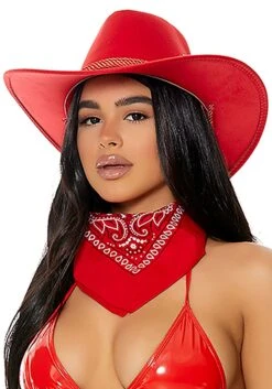Forplay Old Town Red Cowboy Hat Accessory