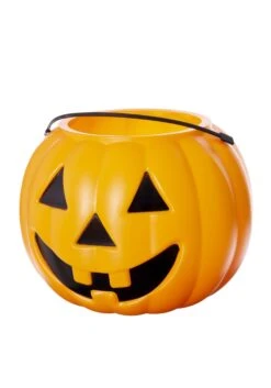 Orange Pumpkin Trick-or-Treat Bucket