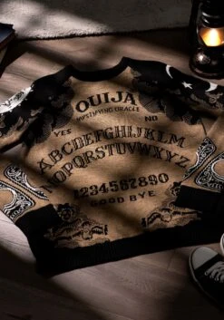 Ouija Board Adult Halloween Sweater 16 Ouija Board Adult Halloween Sweater -Halloween Costumes ouija board halloween sweater alt 3