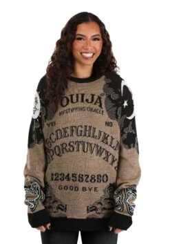 Ouija Board Adult Halloween Sweater 17 Ouija Board Adult Halloween Sweater -Halloween Costumes ouija board halloween sweater alt 4