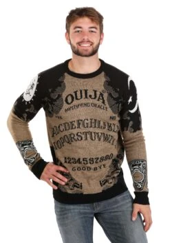 Ouija Board Adult Halloween Sweater 18 Ouija Board Adult Halloween Sweater -Halloween Costumes ouija board halloween sweater alt 5