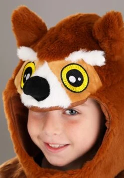 Open Face Owl Costume Hood/Mask -Halloween Costumes owl open face mask alt 3