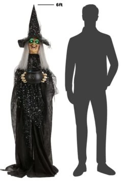 6.3FT Paisley The Potion-Maker Animated Witch Decoration - Scream Saver 17 6.3FT Paisley The Potion-Maker Animated Witch Decoration - Scream Saver -Halloween Costumes paisley the potion maker animated witch decoration alt 7