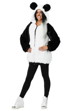 Panda Hooded Jacket Costume For Women