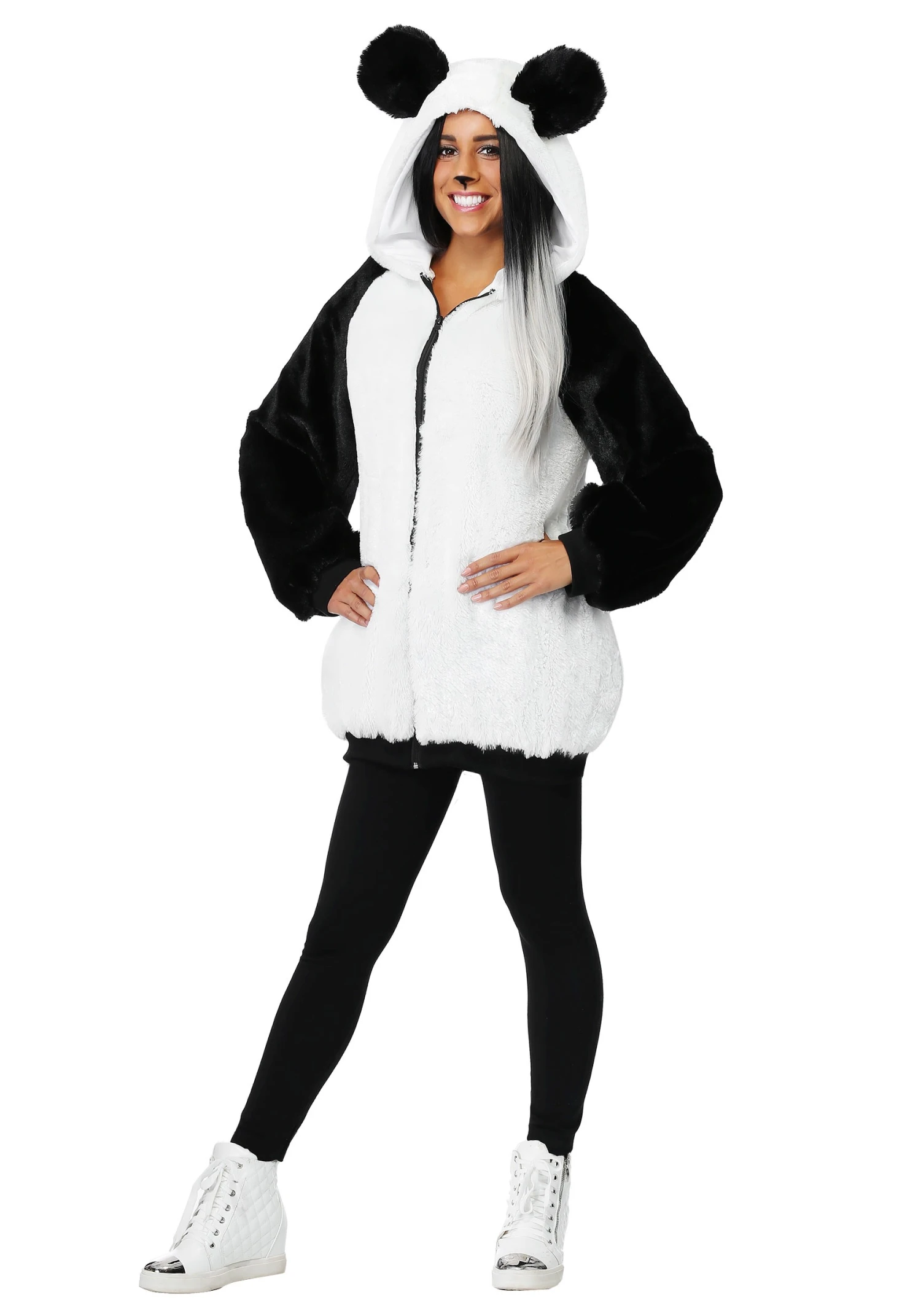 Panda Hooded Jacket Costume For Women 3 Panda Hooded Jacket Costume For Women