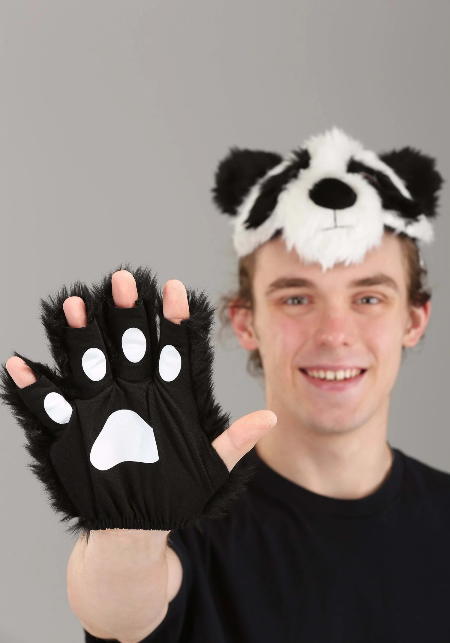 Panda Plush Headband & Paws Accessory Costume Kit 11 Panda Plush Headband & Paws Accessory Costume Kit - Image 9