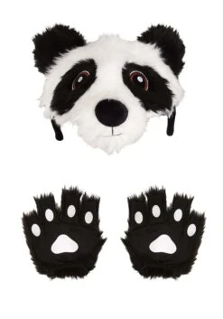Panda Plush Headband & Paws Accessory Costume Kit 15 Panda Plush Headband & Paws Accessory Costume Kit -Halloween Costumes panda plush headband paws kit alt 8