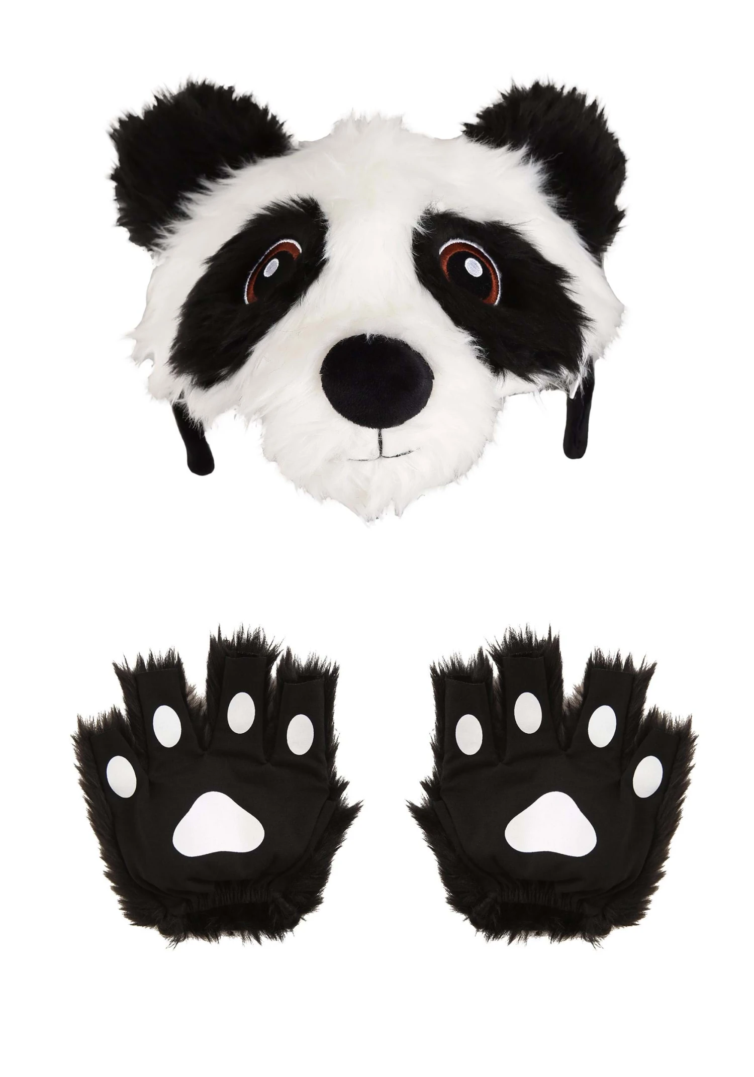 Panda Plush Headband & Paws Accessory Costume Kit 7 Panda Plush Headband & Paws Accessory Costume Kit - Image 5