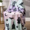 Pastel Halloween Cozy Throw Blanket 1 Pastel Halloween Cozy Throw Blanket -Halloween Costumes pastel halloween throw blanket