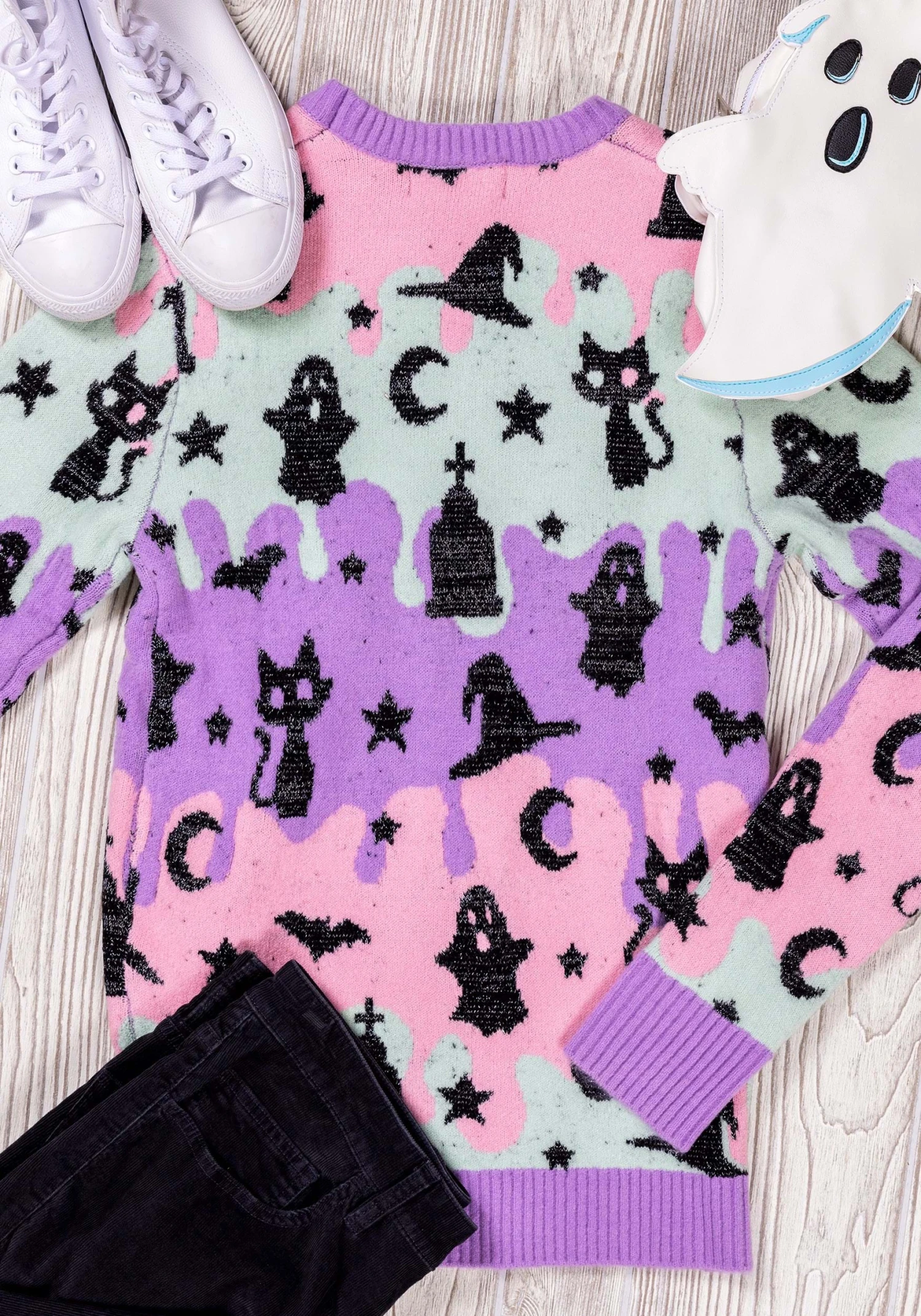 Pastel Halloween Sweater For Adults 4 Pastel Halloween Sweater For Adults - Image 2