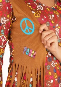 Fun World Women's Peace & Love Hippie Costume 16 Fun World Women's Peace & Love Hippie Costume -Halloween Costumes peace love hippie adult costume 5