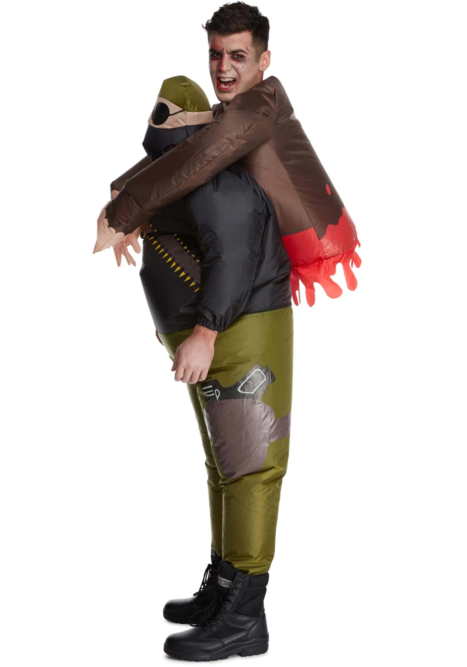 Pick Me Up Zombie Hunter Inflatable Costume For Adults 5 Pick Me Up Zombie Hunter Inflatable Costume For Adults - Image 3