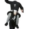 Smiffys Piggyback Nun Costume For Adults -Halloween Costumes piggyback nun costume