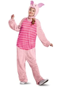Adult Deluxe Winnie The Pooh Piglet Costume -Halloween Costumes piglet deluxe adult costume alt 3
