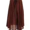 Brown Pirate Parachute Skirt