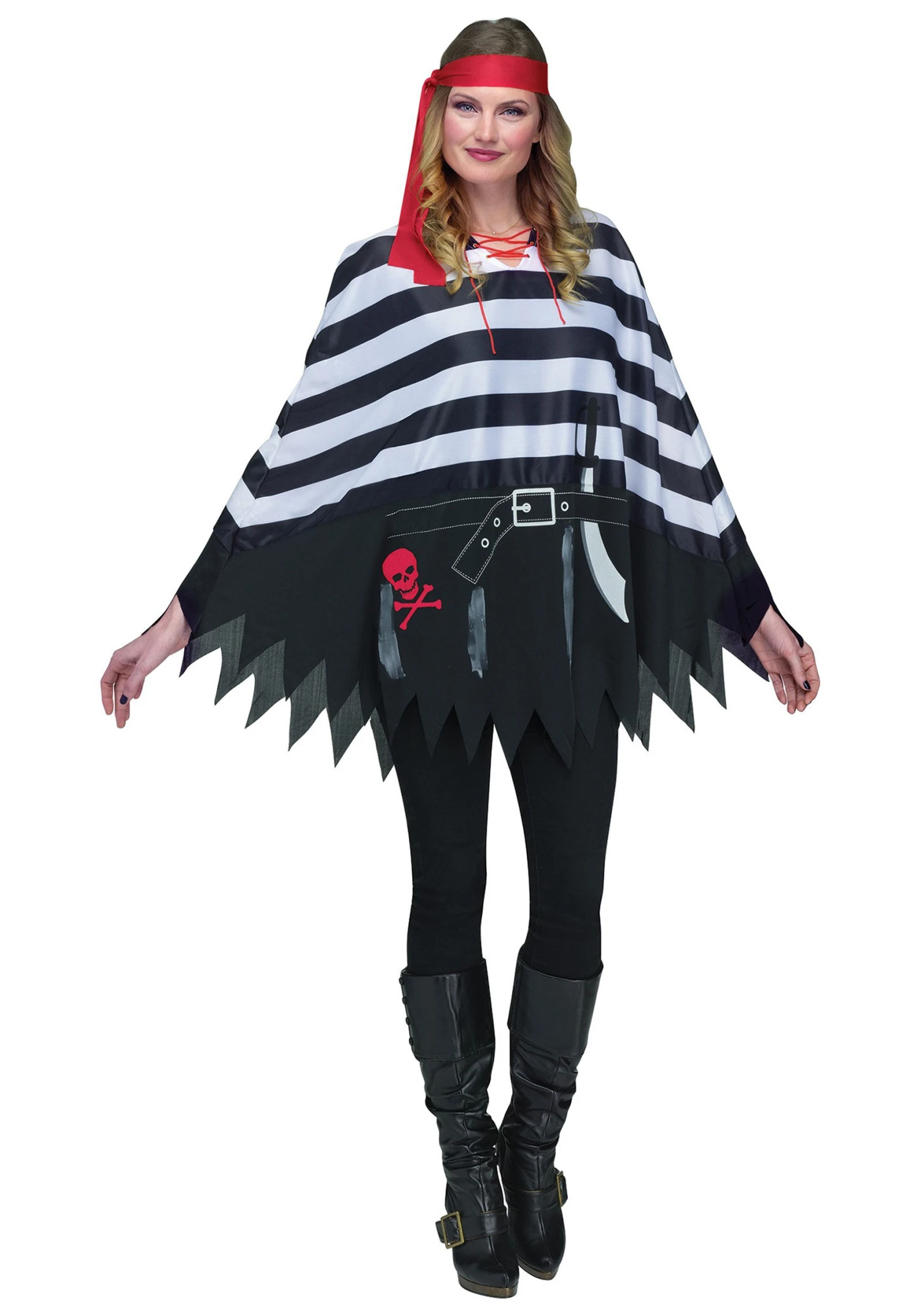 Fun World Pirate Poncho Costume 3 Fun World Pirate Poncho Costume