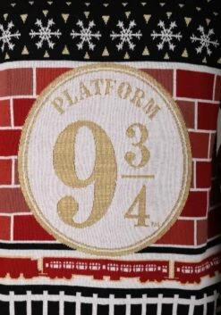 Platform 9 3/4 Harry Potter Christmas Sweater For Adults -Halloween Costumes platform 9 3 4 harry potter sweater alt 4
