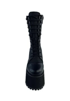 Raven Platform Comando Boot -Halloween Costumes platform raven comando boot alt 2