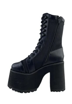 Raven Platform Comando Boot -Halloween Costumes platform raven comando boot alt 3