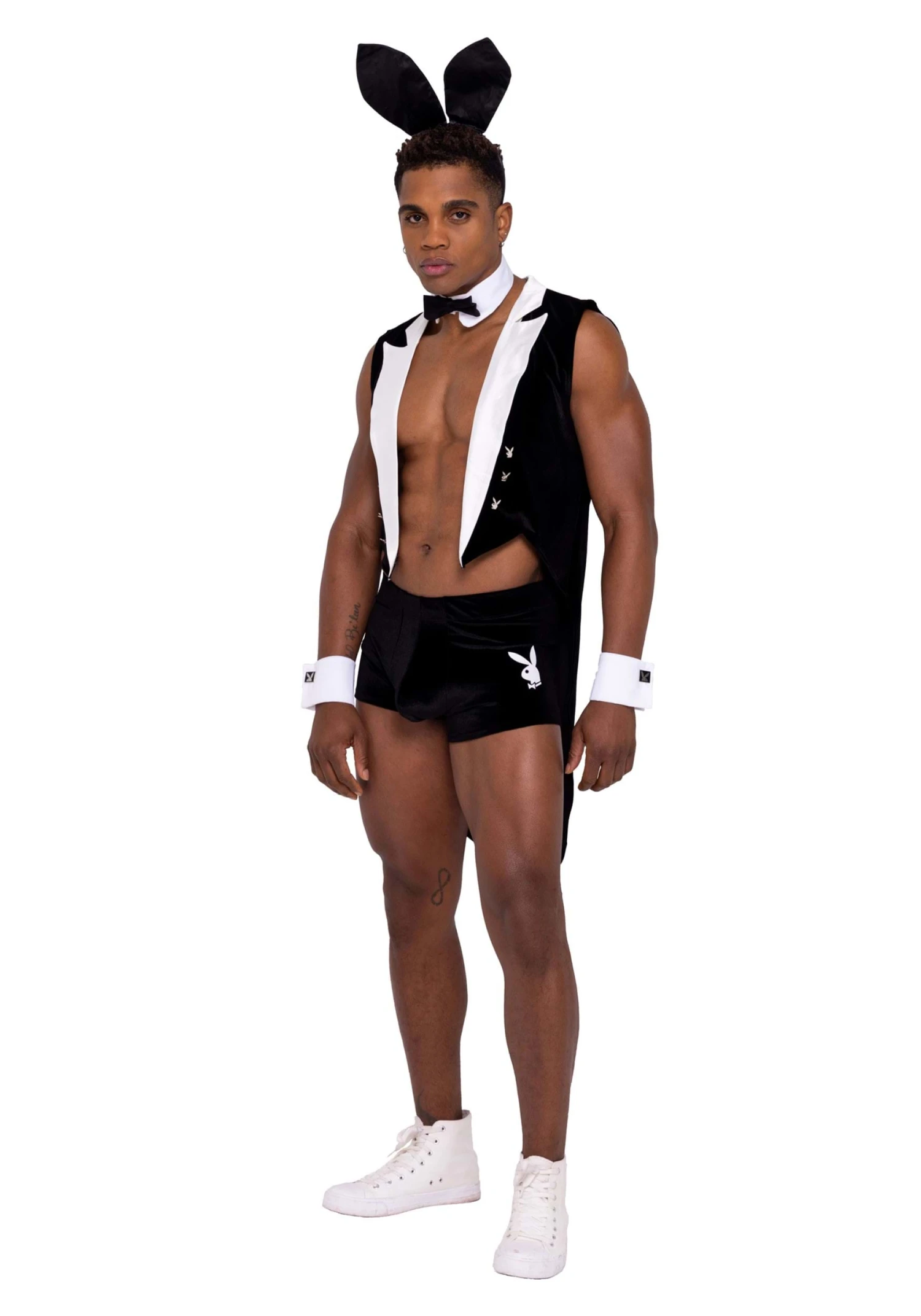 Roma Playboy Men’s Black Tuxedo Bunny Costume 3 Roma Playboy Men’s Black Tuxedo Bunny Costume