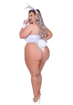 Roma Women's Playboy Plus Size White Bunny Costume 7 Roma Women's Playboy Plus Size White Bunny Costume -Halloween Costumes playboy plus size womens white bunny costume alt 1