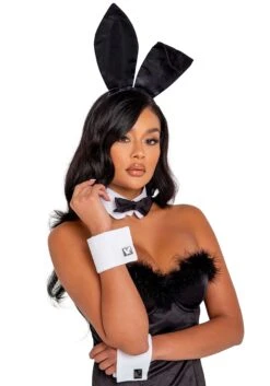 Roma Women's Playboy Black Boudoir Bunny Costume -Halloween Costumes playboy womens black boudoir bunny costume alt 1