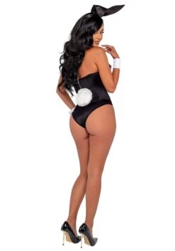 Roma Women's Playboy Black Boudoir Bunny Costume -Halloween Costumes playboy womens black boudoir bunny costume alt 2